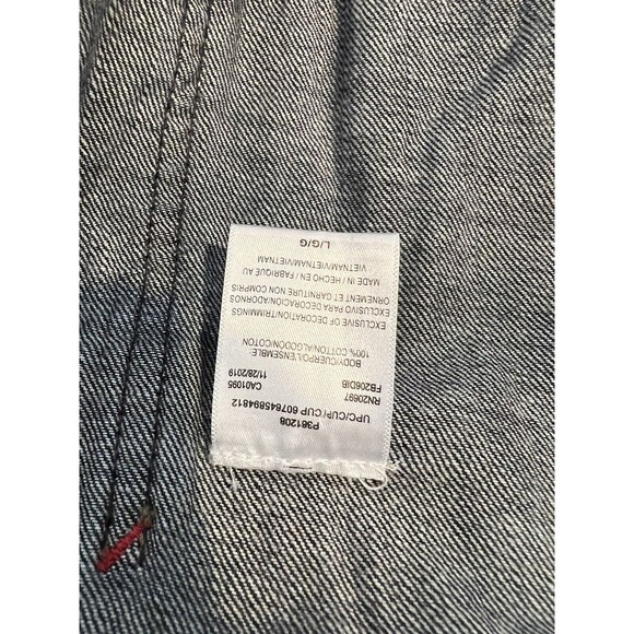 VINTAGE Dickies Denim Oversized Dungarees Overalls Size L US 14/16 Euro 42/44 - Picture 8 of 12